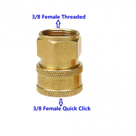Hardware Specialist 3/8 Female Quick Click To 3/8 Female Threaded Pressure Washer Connector