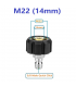 Hardware Specialist M22 14mm To 3/8 Male Quick Click Pressure Washer Connector