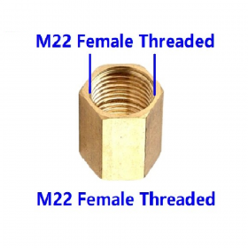Hardware Specialist M22 Double End Female Threaded Pressure Washer Connector