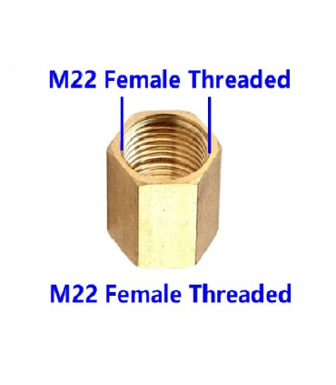 Hardware Specialist M22 Double End Female Threaded Pressure Washer Connector