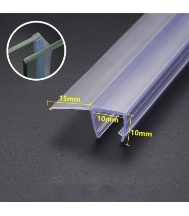 Hardware Specialist H Shape Glass Shower Door Seal Strips