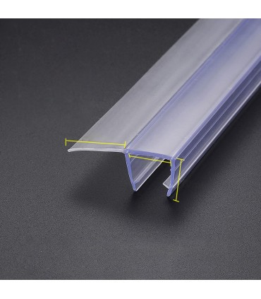 Hardware Specialist H Shape Glass Shower Door Seal Strips
