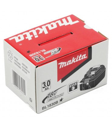 Makita BL1830B 18V LXT Lithium‑Ion 3.0Ah Battery