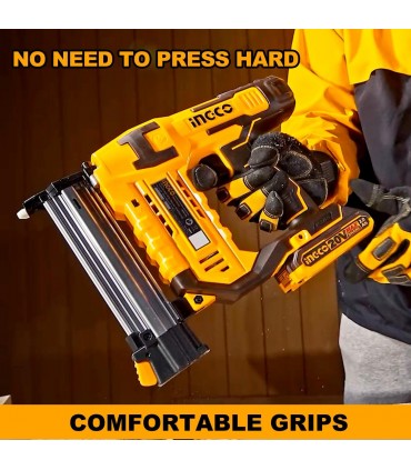 Ingco CBNLI5008 20V Brushless F15-F50 Cordless Brad Nailer Kit