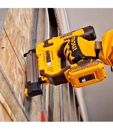 Ingco CBNLI5008 20V Brushless F15-F50 Cordless Brad Nailer Kit