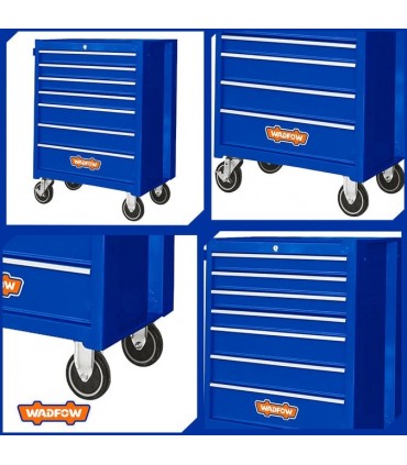 Wadfow WCS2A07 Roller Tool Cabinet Organizer with 7 Drawers
