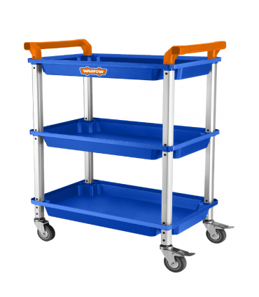 Wadfow WWB5307 3 Tires PP+Aluminium Tool Cart
