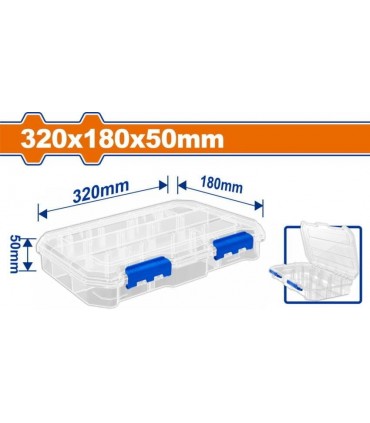 Wadfow WTB8342 Transparent 13 Compartments Organizer box