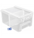 Wadfow WTB8333 3 Pieces Transparent Storage Bins Set