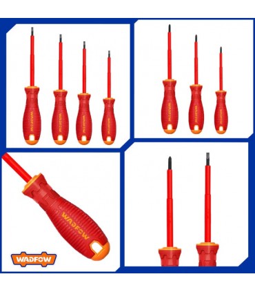 Wadfow WSS7407 7 Pieces VDE Insulated Screwdriver Set
