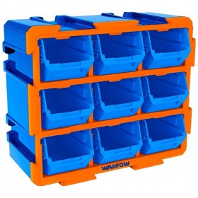Wadfow WTB8330 Expandable 9‑Bin Modular Storage Tower