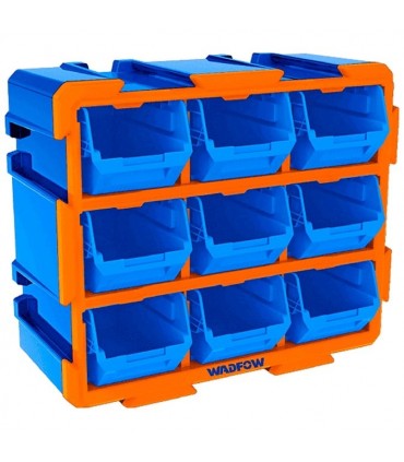 Wadfow WTB8330 Expandable 9‑Bin Modular Storage Tower