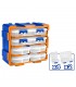 Wadfow WTB8346 6 Piece Transparent Organizer Tower