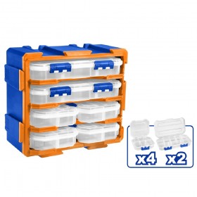 Wadfow WTB8346 6 Piece Transparent Organizer Tower