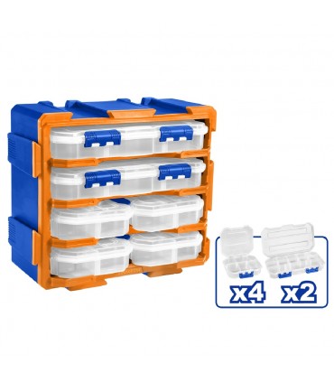 Wadfow WTB8346 6 Piece Transparent Organizer Tower