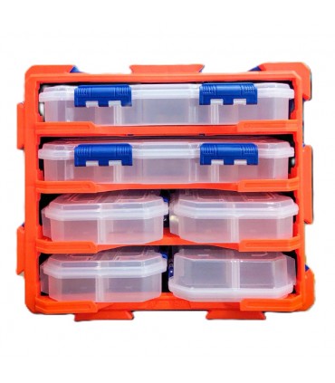 Wadfow WTB8346 6 Piece Transparent Organizer Tower