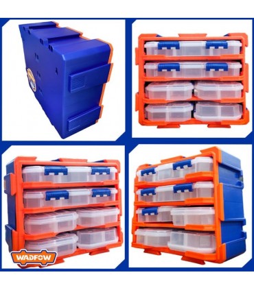 Wadfow WTB8346 6 Piece Transparent Organizer Tower