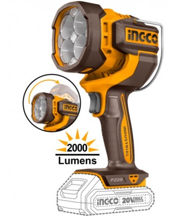 Ingco COSLI241293 1/2" + 3/4" Impact Wrenches + Heat Gun + LED Work Light Combo Kit