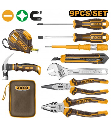 Ingco HKTH20809 Hand Tools Set - 9 Pieces