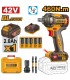 Ingco CIWLI42461 42V Cordless Brushless Impact Wrench Kit