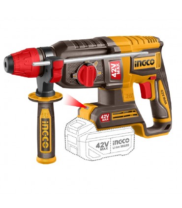 Ingco CRHLI422682 42V Brushless 26mm Cordless Rotary Hammer Drill Kit
