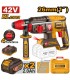 Ingco CRHLI422682 42V Brushless 26mm Cordless Rotary Hammer Drill Kit
