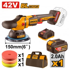 Ingco APLI42151 42V Brushless 6 inch Cordless Polisher Kit