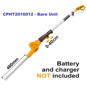 Ingco CPHT2016012 20V Lithium-Ion 460mm Cordless Pole Hedge Trimmer