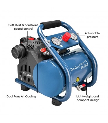 Dong Cheng DCQE550/6 20V Cordless Rechargeable Air Pump