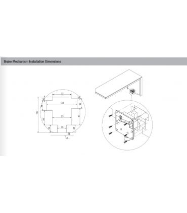 ecoWare DS-TBE06 Rotating Pull-Out Extension Island with Leg