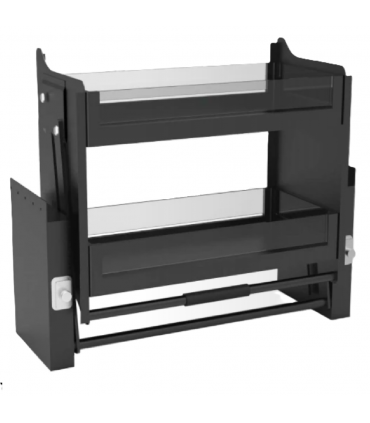 ecoWare Up and Down Storage Kit Elevator Basket - Dark Grey