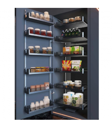 ecoWare Side Large Tall Unit Basket - Dark Grey