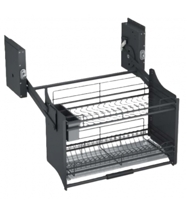 ecoWare T-Line Up and Down Storage Kit Elevator Basket - Dark Grey
