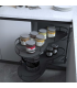 ecoWare TL6012-DG Magic Corner Storage with Soft Closing Slide - Dark Grey