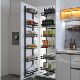 ecoWare T-Line Tall Pantry Unit  - Dark Grey