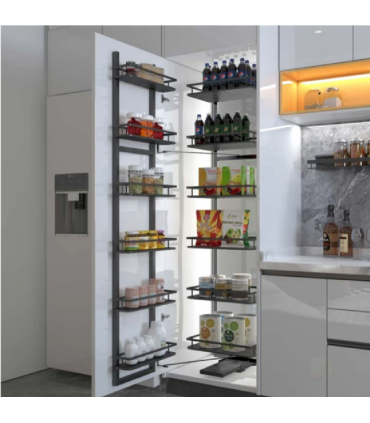 ecoWare T-Line Tall Pantry Unit  - Dark Grey