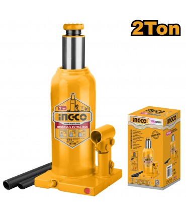 Ingco HBJ202 2-Ton Hydraulic Bottle Jack with Safety Valve