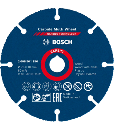 Bosch Expert Carbide Multi-Wheel Cutting Disc for Mini Angle Grinders