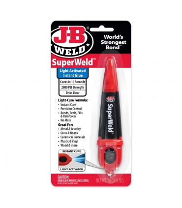 J-B Weld 33301 Superweld Light Activated Instant Glue