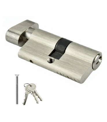 Hardware Specialist Thumbturn Euro Cylinder Lock Satin Nickel - 60mm / 70mm / 90mm / 120mm