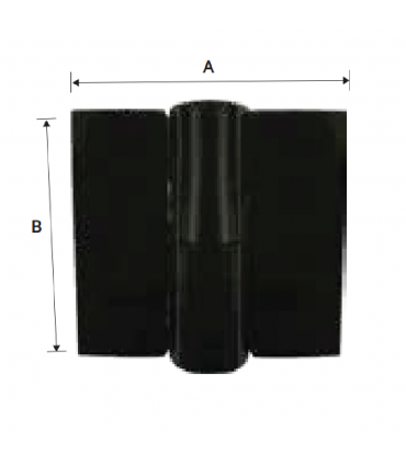 Hardware Specialist HG-TDH-BLK Toilet Door Hinge - Black