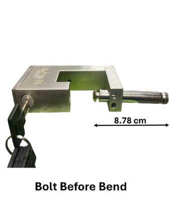 Newton Invents Hardened Steel Casing Door Gate Pad Lock