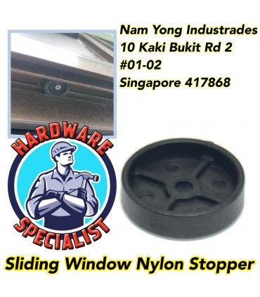 Hardware Specialist Sliding Window Nylon Round Stopper