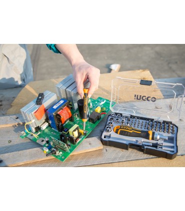 Ingco HKSDB0558 Electronic Repair Screwdriver Bits Set - 55 Pieces