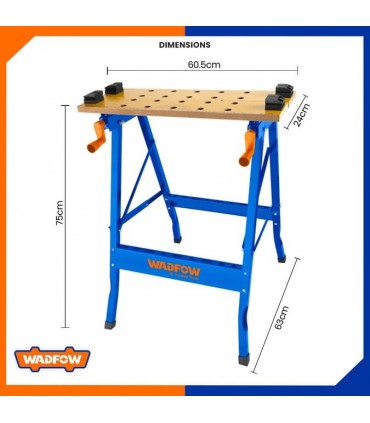 Wadfow WWE1525 100 kg Folding Workbench Portable Work Table