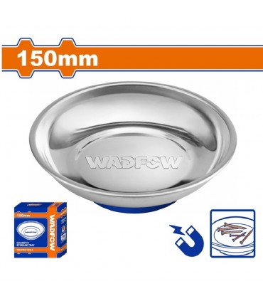Wadfow WMC6001 150mm Round Stainless steel Magnetic Storage Tray