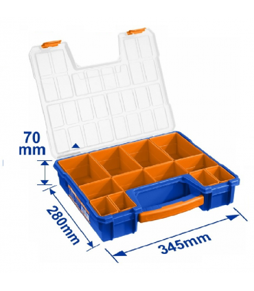 Wadfow WTB1311 Plastic Organizer with 12 Removable Cups