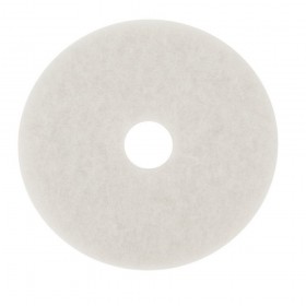 3M 4100 16 inch White Super Polish Pad - 5 Pieces