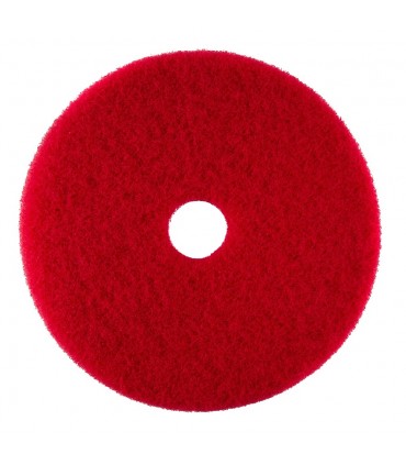 3M 5100 16 inch Red Buffer Floor Pad - 5 Pieces