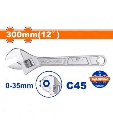 WADFOW 8-12" High Torque Steel Adjustable Wrench